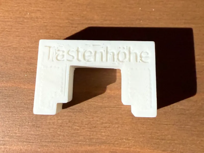 Template key hight halve tones steinway