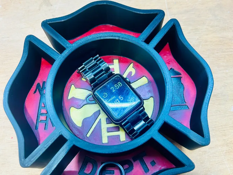 Fire Department Trinket/Change/Jewelry Tray