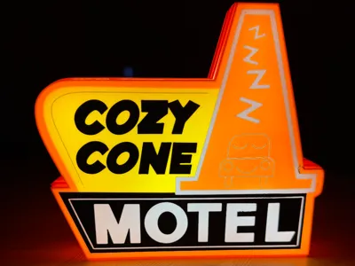 Cozy Cone Motel Lightbox Lamp – For Kids’ Rooms