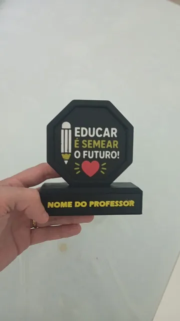 Soporte: Troféu Dia dos Professores – Educar é Semear — vista de referencia 3