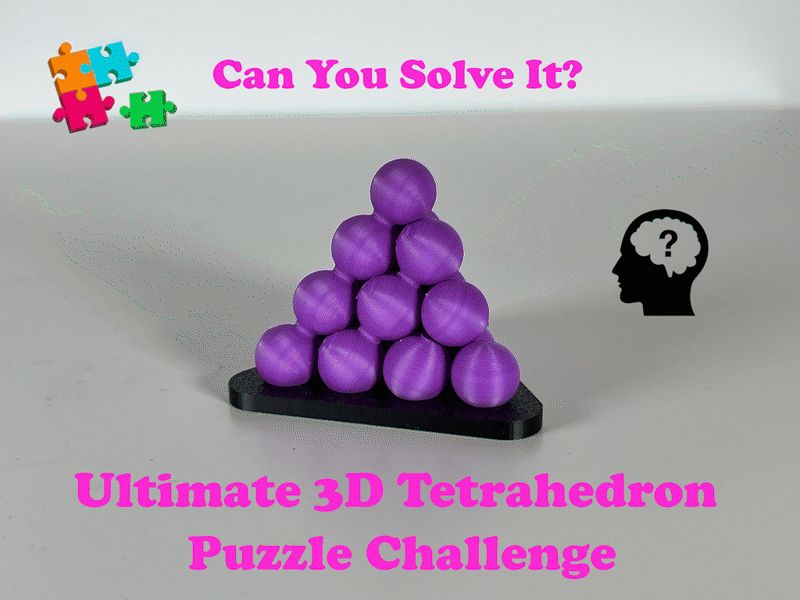 3D Tetrahedron Puzzle Challenge–Can You Solve It?