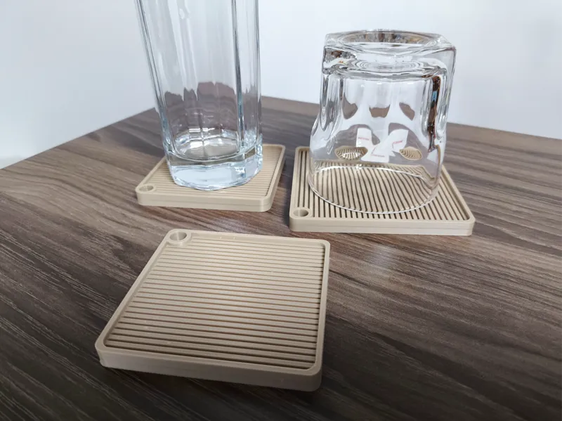 隔热 沥水 一体打印杯垫