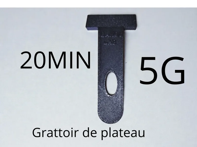 Grattoir de plateau – Retrait impressions & purge