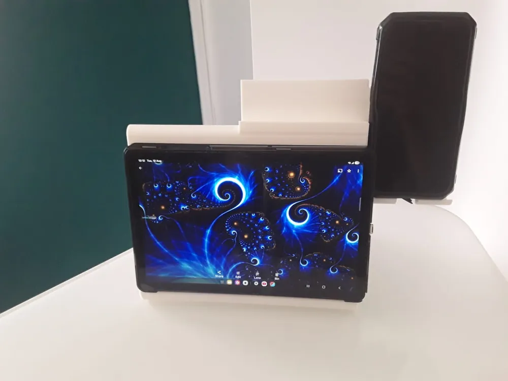 Think Maker Tablet All-In-One Tablet / mobile holder by Refine Design MakerWorld: Download ...