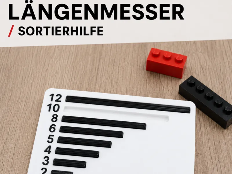 Legotechnik Sortierhilfe/Längenmesser