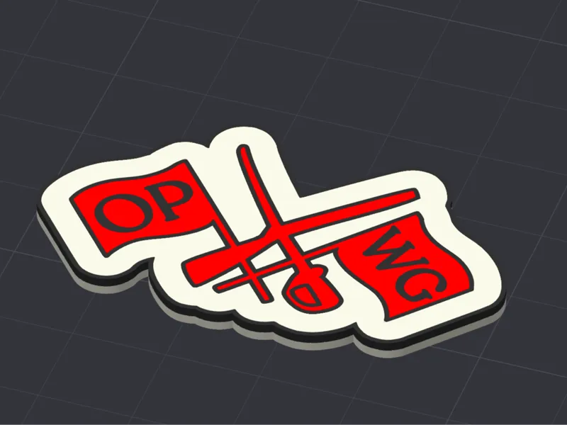 Volunteer Design for Facebook. Team Book bag Charm