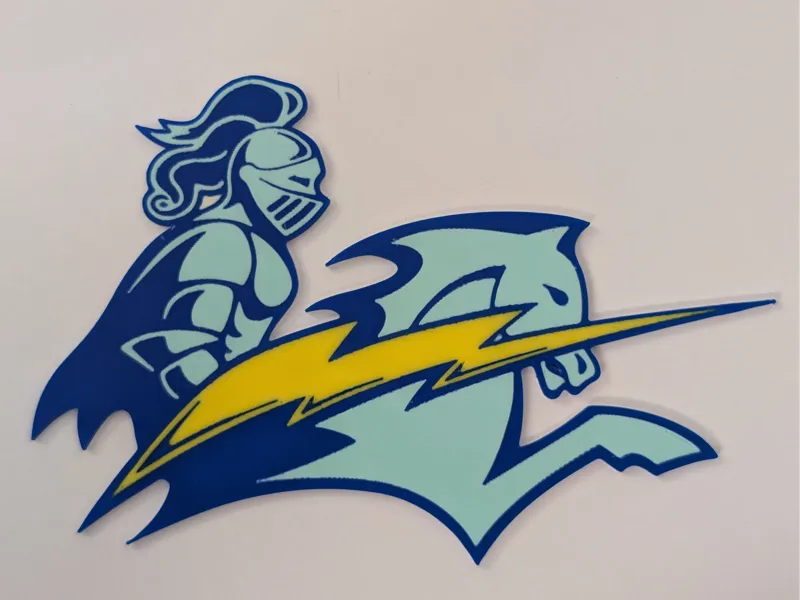 Leland Chargers mascot logo