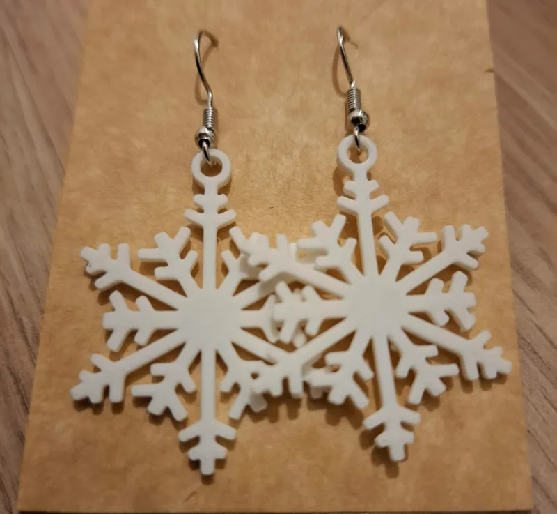 snowflake earings