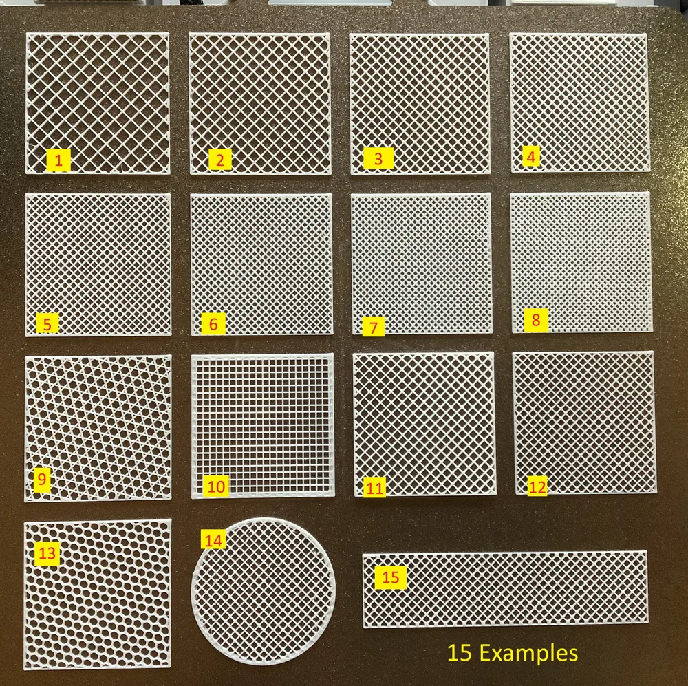 freely customizable, ultra-fine mesh/grid - Free 3D Print Model ...
