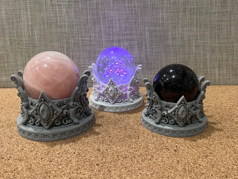 Enchanted Illuminated Sphere Display Stand