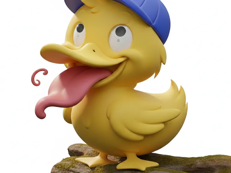 DUCK FUNNY TOY FIGURE - 1h5m PLA 14.10 g