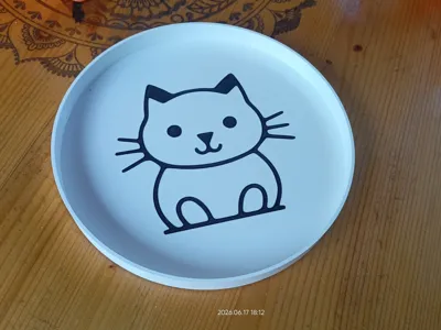 Simple Large Cat Bowl for Multiple Cats (Ø 225mm)