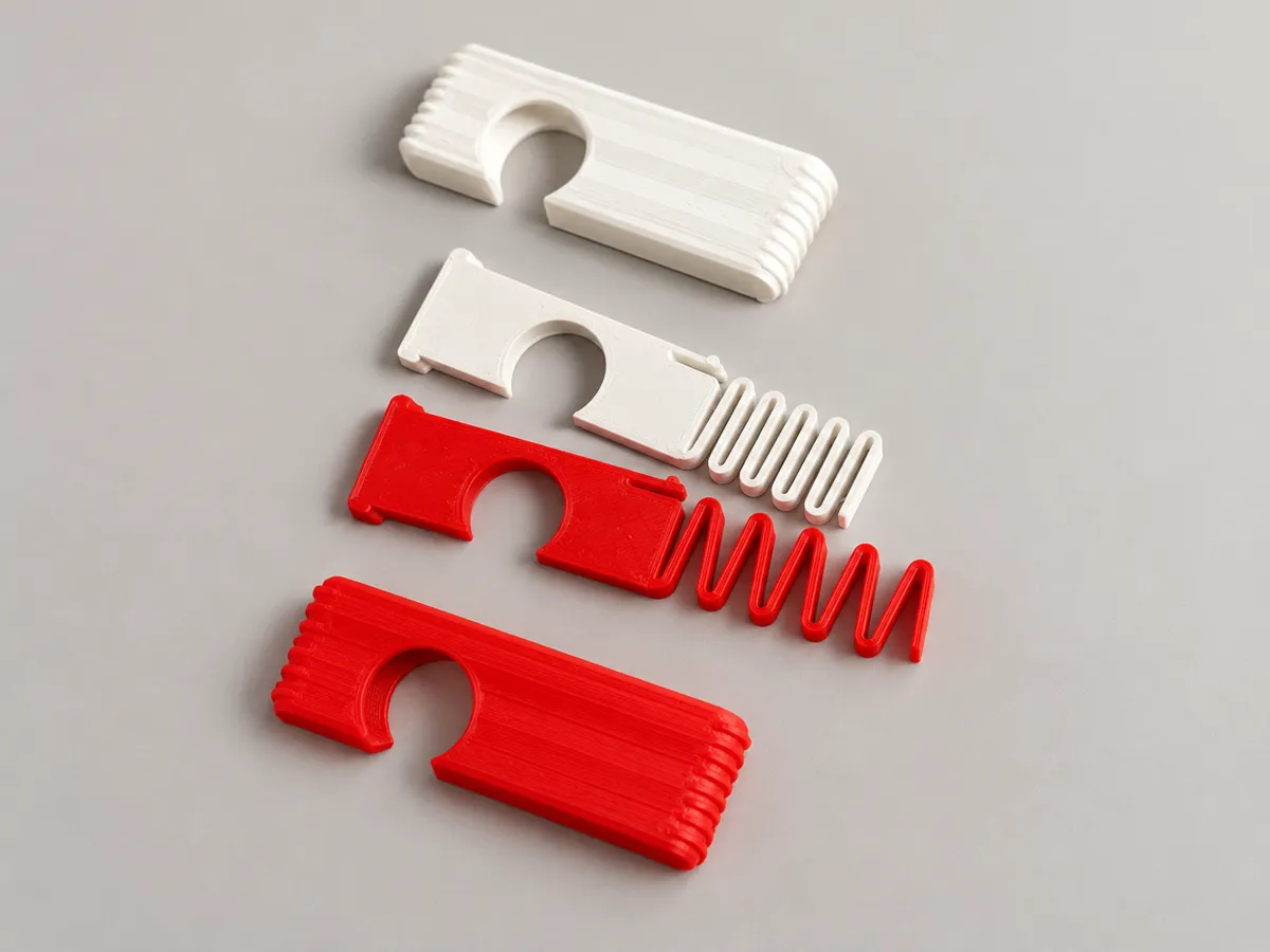 Japandi Spring-Loaded Push Button Clip - Free 3D Print Model - MakerWorld