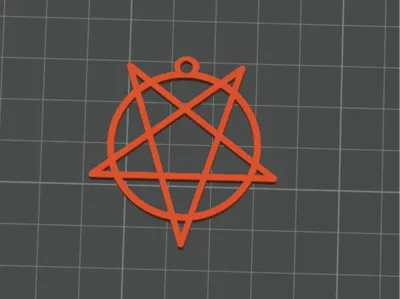 Pentagram Keychain
