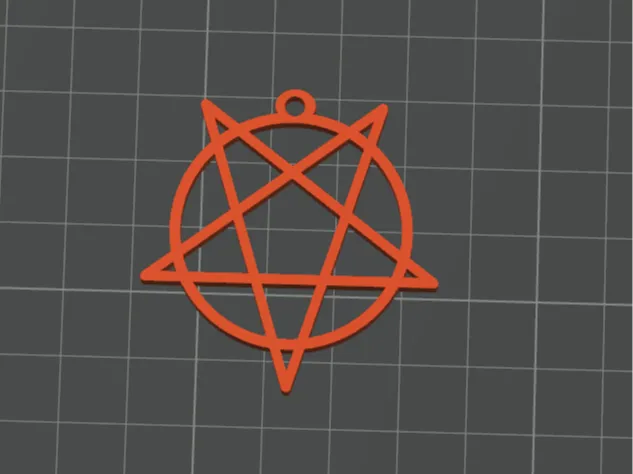 Pentagram Keychain