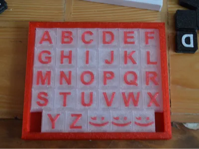 Alphabet Sliding Puzzle (Retro XL Slider)