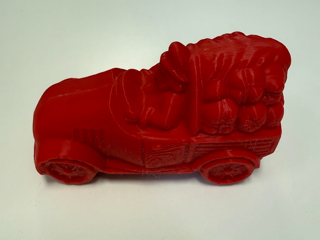 Santa Car Ornament Model