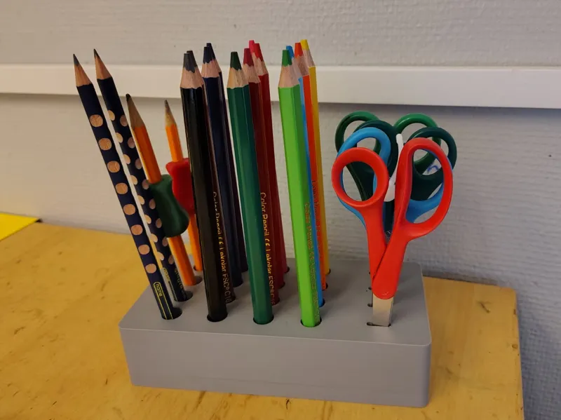 Kids desk organizer / Kids stationery holder