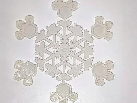Copo de Nieve Decorativo 1 (Snowflake Ornaments)