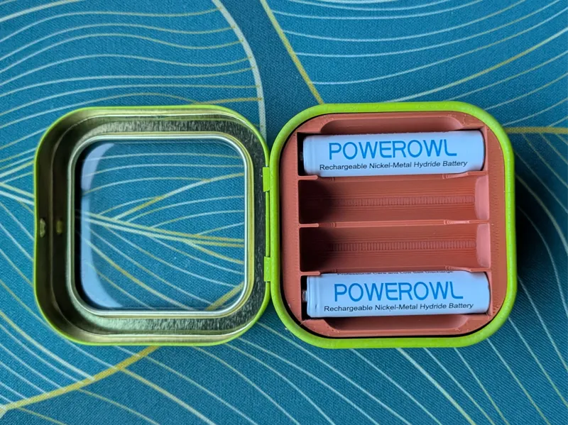 Trader Joe's Mint Tin Insert (AAA Batteries)