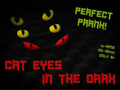 Cat Eyes in the Dark – Perfect Prank! (5g, no-AMS)