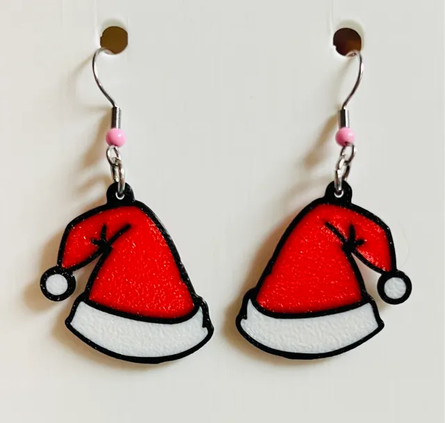 Christmas Earring - Santa's Hat