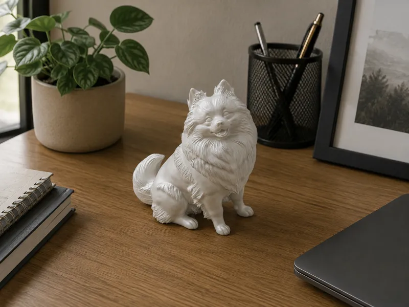 Statuetta di Cane Volpino