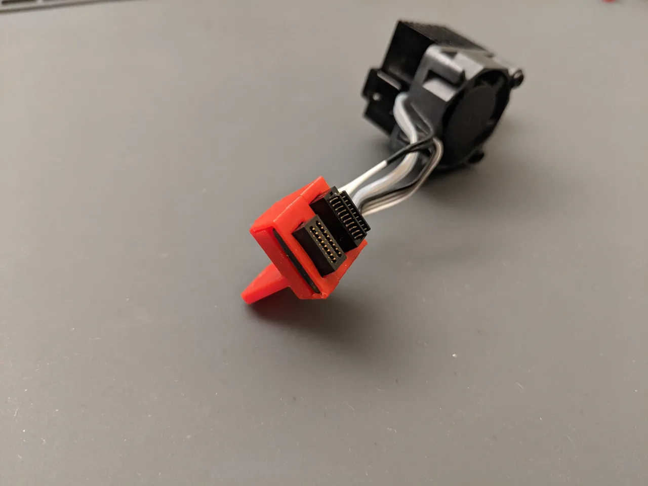 P1S, X1E hotend cable guide | quick swap plug view 2