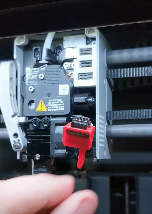 P1S, X1E hotend cable guide | quick swap plug