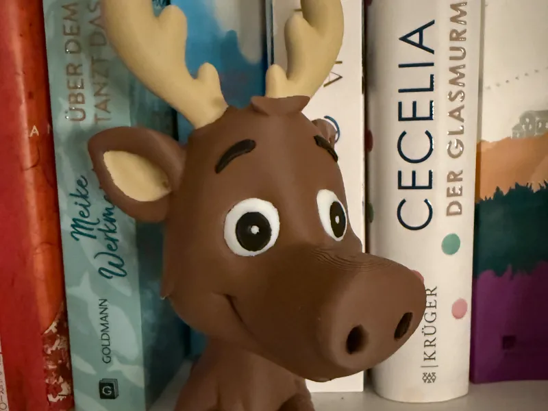 Das freundliche Rentier – Weihnachtsdeko mit Elch