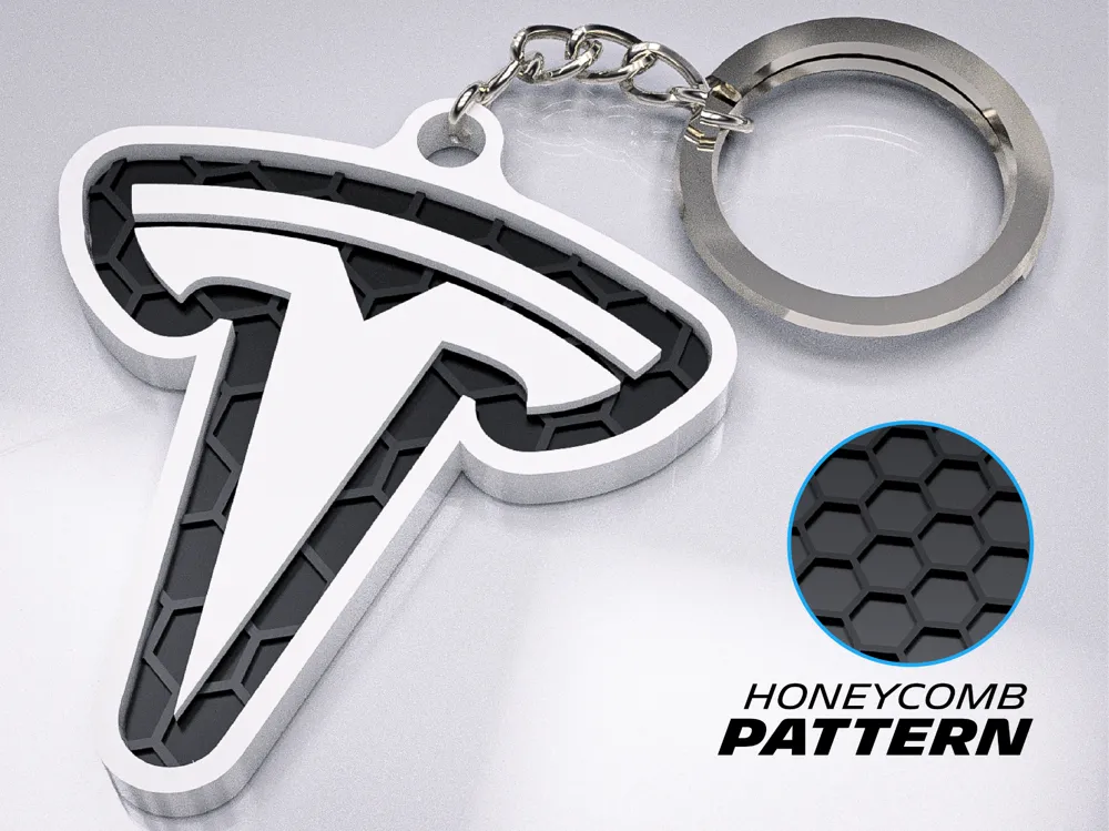 Tesla Keychain