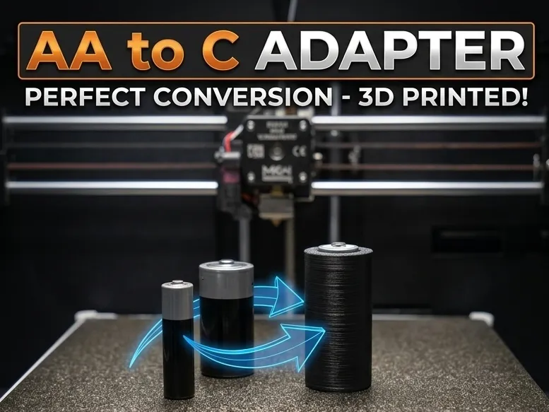 AA to C battery adapter