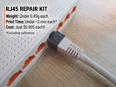 Ethernet RJ45 Repair Clip (Origami Edition) v1