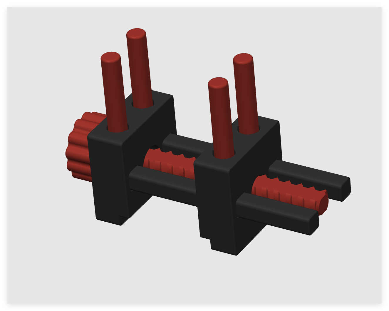 Miniatura 2 do modelo 3D mini台钳 可全打印 金属弹簧可选