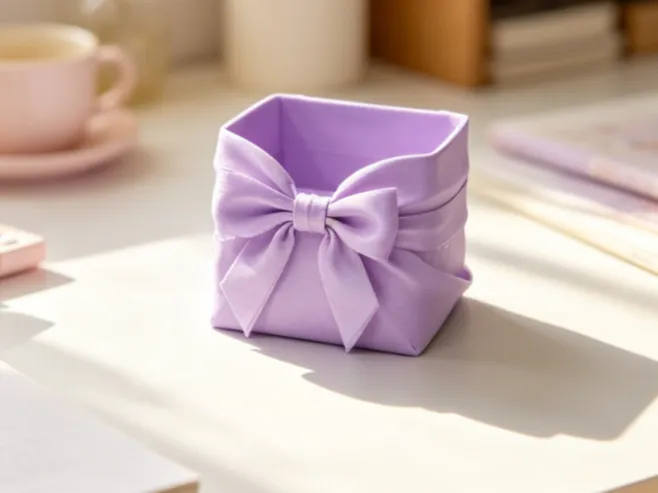 Belt bow decorative storage box