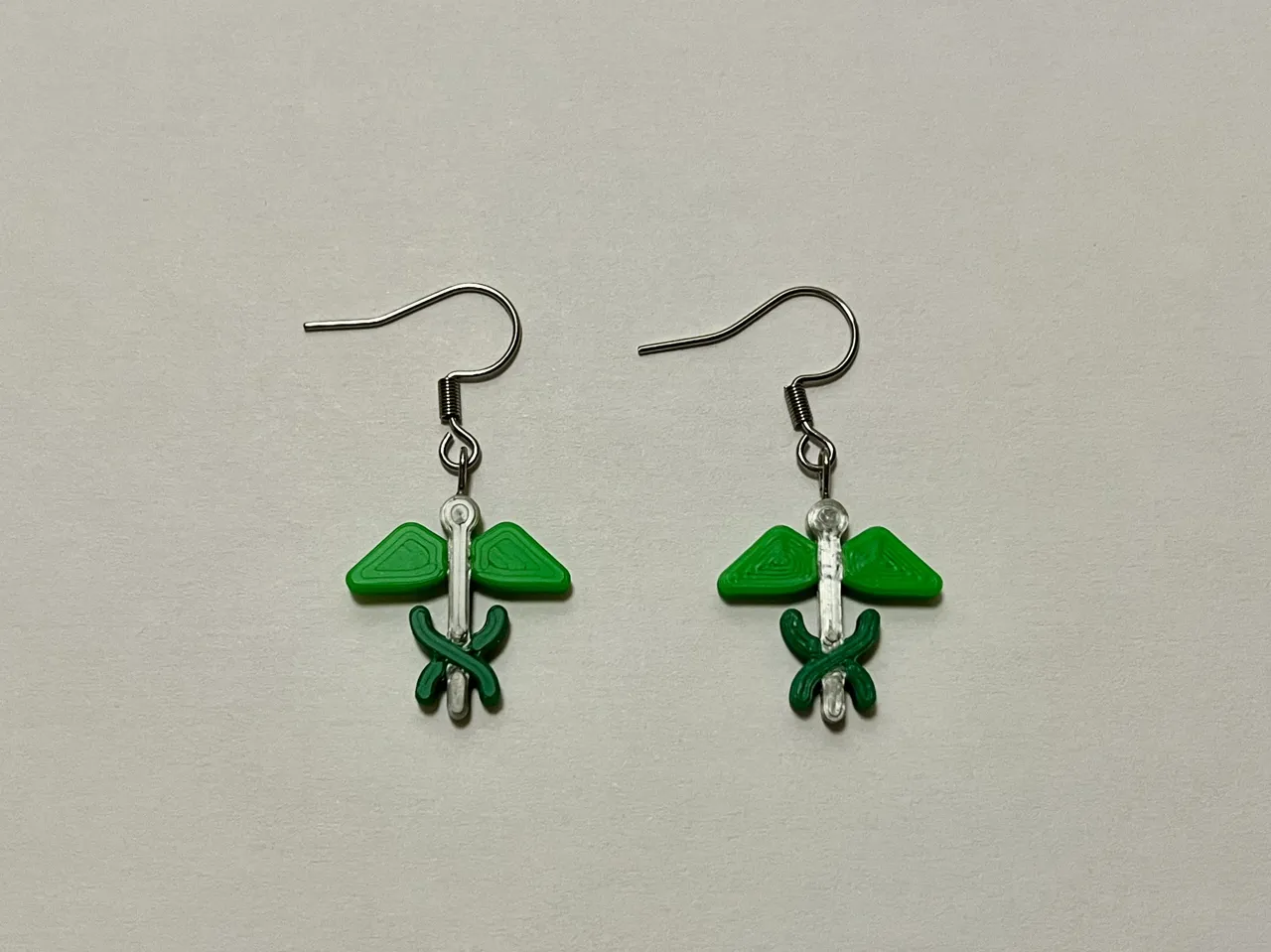 Caduceus Earrings view 2