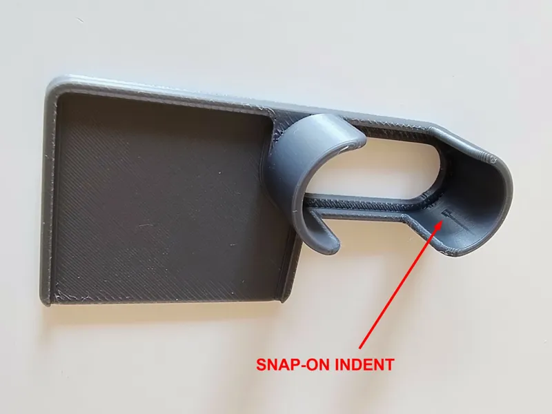 Low Profile Poop Deflector for A1 mini (snap-on)
