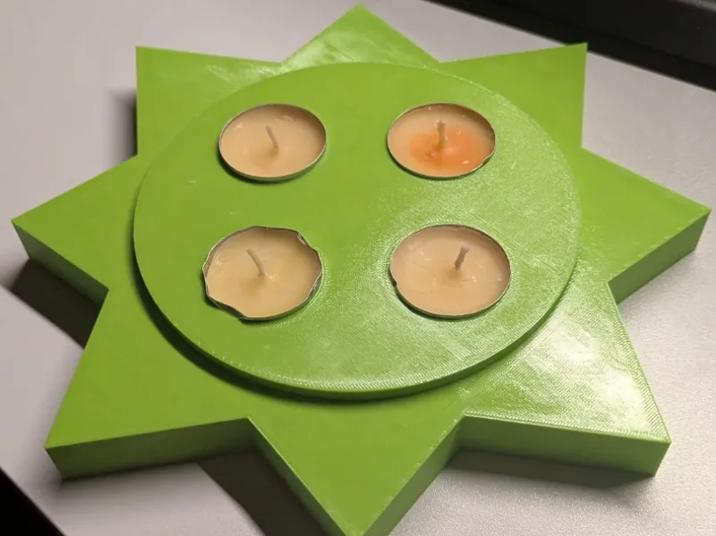 Adventskranz Teelicht