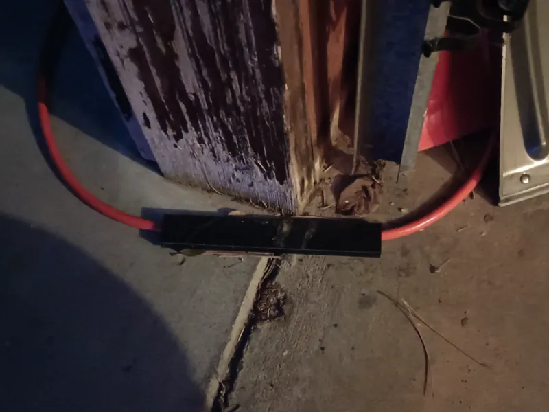 Extension cord pass through - Under garage door