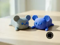Springy mice on 2 plates