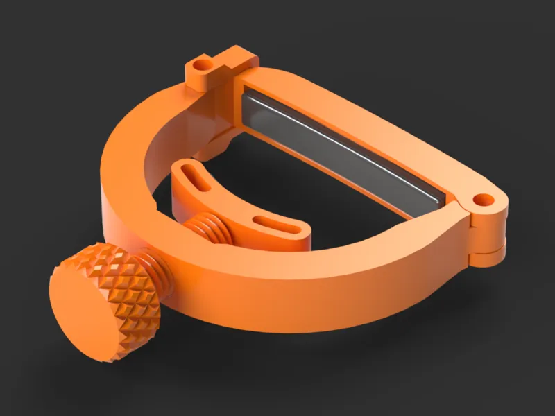 3D Printable Yoke-Style Guitar Capo