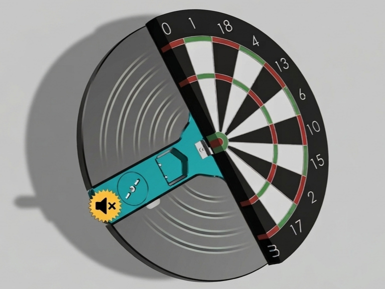 DIY Noise Reduction Dartboard Mounting Plate