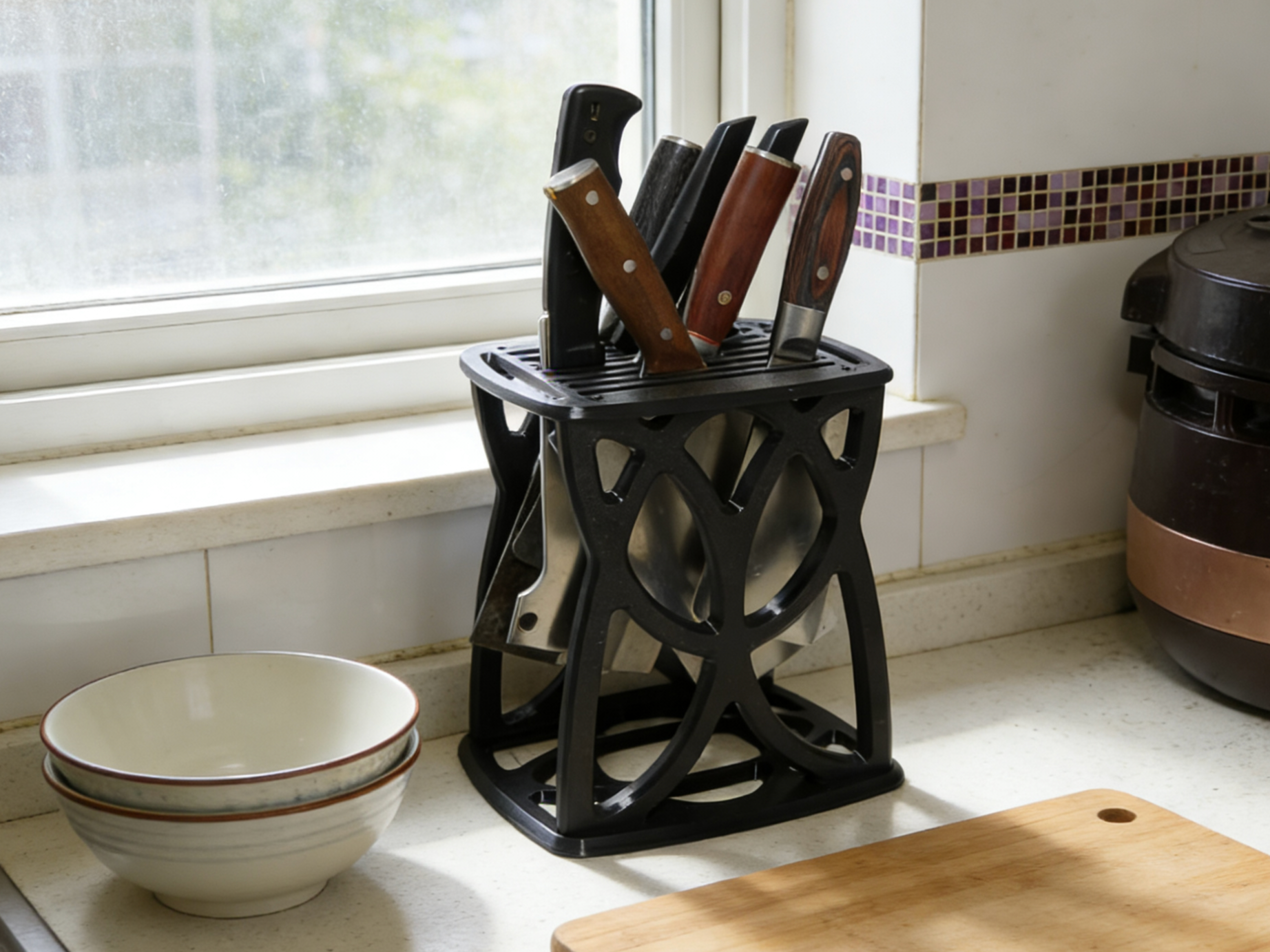 镂空厨房刀架 kitchen knife holder