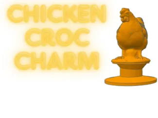 Chicken Croc Charm/Jibit