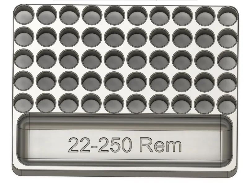 25-250 Remington Reloading Tray