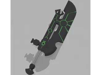 40K Necron hyperphase sword full scale