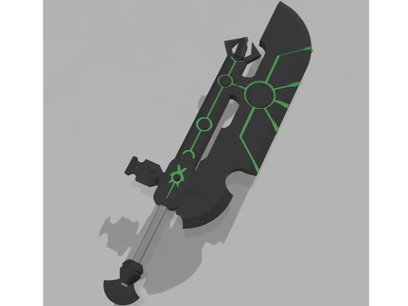 40K Necron hyperphase sword full scale