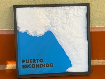 Puerto Escondido 3D miniature landscape