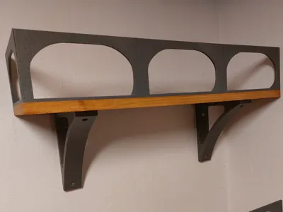 Shelf Bracket + Shelf Railing