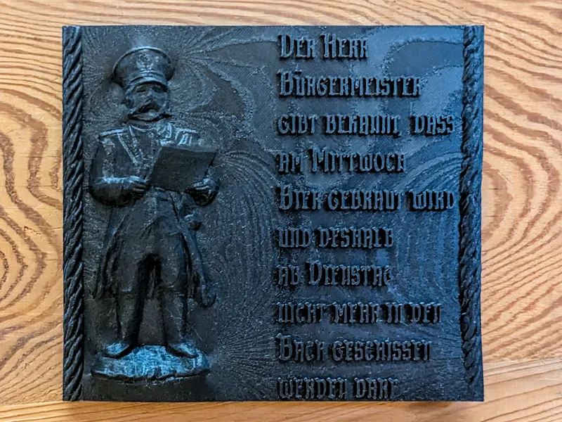 Wichtige Verkündung